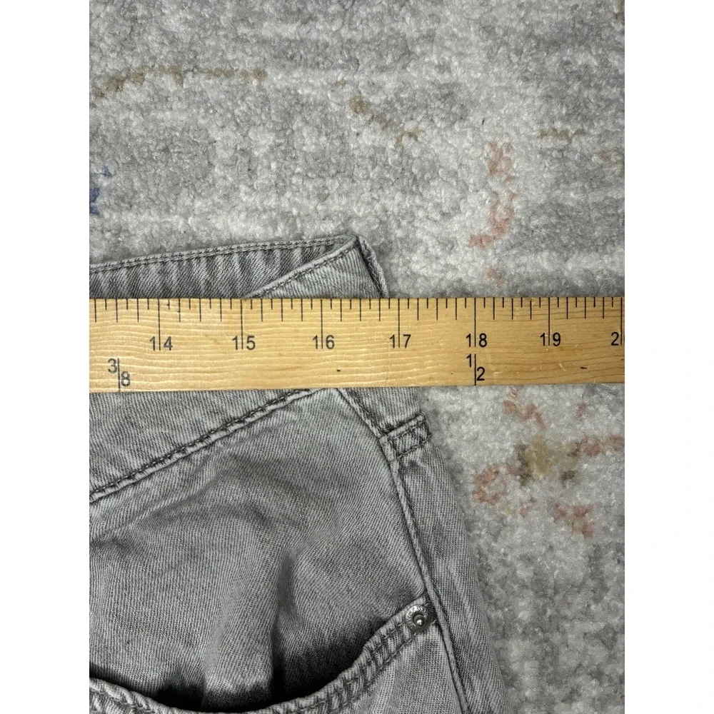 Gray Wide Leg Jeans Womens Size 10 High Waisted Baggy Denim Pants Y2K-Skater - Picture 3 of 7